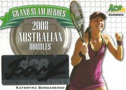 Kateryna Bondarenko - Ace Authentic 2013 "grand Slam Masters" - Certified "autograph" Card