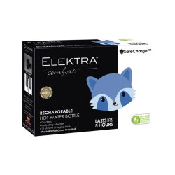 Elektra Hot Water Bottle - Blue Raccoon