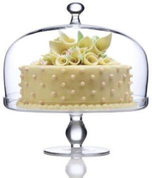 Glass Cake Stand With Dome