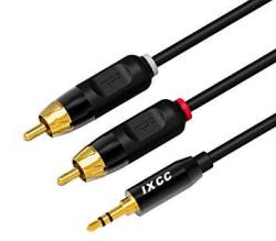 Rca Cable Ixcc 6FT Dual Shielded Gold-plated 3.5MM Male To 2RCA Male Stereo Audio Y Cable