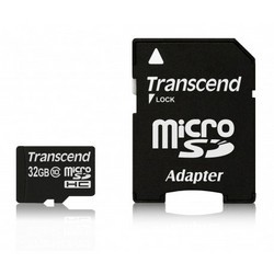 Transcend Ultra Performance TS32GUSDHC10 32GB MicroSDHC Flash Memory Card with Adapter