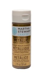 Martha Stewart Crafts Multi-surface Metallic Acrylic Craft Paint In Assorted Colors 2-OUNCE 33000 Brushed Bronze