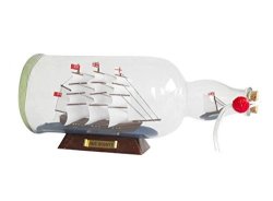 Hampton Nautical Hms Bounty Model Ship In A Glass Bottle 11