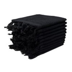 Recycled Ocean& 39 S Yarn Fringe Towels 380GSM 33X050CMS Black 200 Pack