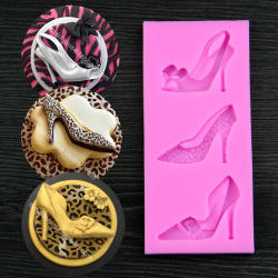 Silicone Fondant Mould High Heel Shoes Size Of Moulds 12.5x5.5cm