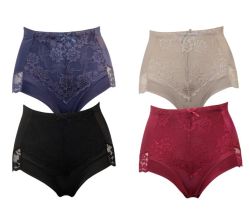 Women's High Waisted Underwear Soft Full Briefs Panties - Pack Of 4