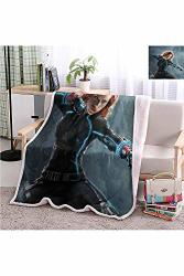 Yloveme Baby Small Fleece Blanket Throw Avengers Age Of Ultron Black Widow Double-sided Super Soft Plush Blanket Throw 32X60 Inches