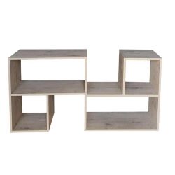 Infinitude Modular Tv Stand Bookcase & Storage Cabinet - Rustic Wood