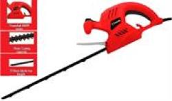 Casals Electric Hedge Trimmer Red-powerful 450 Watts 1750 Rpm No-load Speed 16MM Cutting Capacity 510MM Blade Bar Length Double Safety Switch System Electric Brake