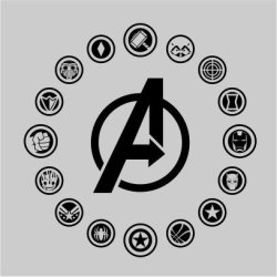 Avengers Clock Mens T-Shirt Grey Small