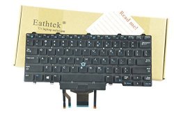 Eathtek Replacement Keyboard With Backlit And Pointer For Dell Latitude E5450 E7450 Series Black Us Layout Compatible With Part Number 0D19TR D19TR PK1313D4B00 SN7230BL