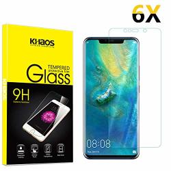Screen Protector For Huawei Mate 20 Pro Khaos 6-PACK Anti-scratch Hard Tempered Glass Protective