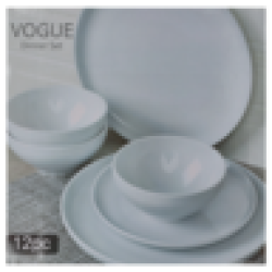 Vogue White Porcelain Dinner Set 12 Piece