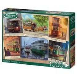 Falcon Jigsaw Puzzle- Vintage Trams 1000 Pieces