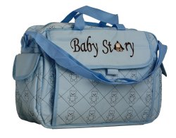 Fino Waterproof Built In Changing Station Nappy Bag Blue