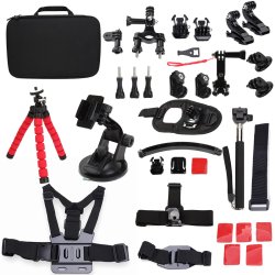 Snapitallup 33 In 1 Sportscamera Accessories Kit For Gopro Hero 2 3 4 3 Plus Sjcam SJ4000 5000 6000 Xiaomi Yi Sportscamera