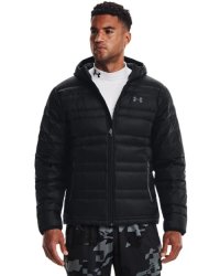 Men's Ua Armour Down Hooded Jacket - Black Md