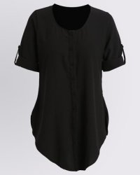 Game Of Threads Shirt Front Placket in Sandiago Black
