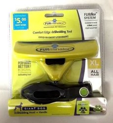 Furminator Comfort Edge Deshedding Tool XL For Dogs Over 90 Lbs.