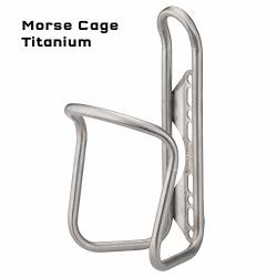 Wolf Tooth X King Cage Morse Cage For Bicycle Bottles In Titanium And Stainless Steel