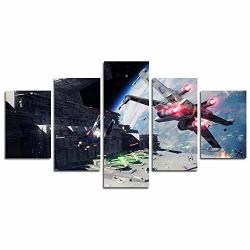 Hcozy Print Painting Canvas 5 Pieces Star-wars-battlefront II Canvas Wall Art Painting For Home Living Room Office Mordern Decoration Gift Unframed