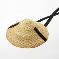Chinese Style Wide Brim Straw Hat For Women