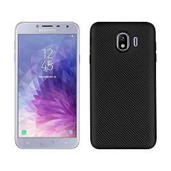 QiongNi Case For Samsung Galaxy J4 SM-J400F Case Tpu Silicone Soft Shell Cover Black