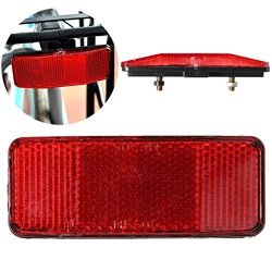 Bicycle Bike Safety Caution Warning Reflector Disc For Rear Pannier Racks Frame