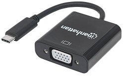 Manhattan Ultra High Speed USB 3.1 Type-c To Vga Converter black