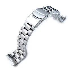 22MM Endmill Watch Band For Seiko Diver SKX007 Brushed Solid Stainless Steel