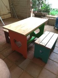Kiddies Table And Benches