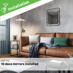 10 Deco Mirrors Installation Fee
