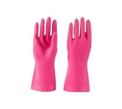 Rubber Household Cleaning Gloves - Pink