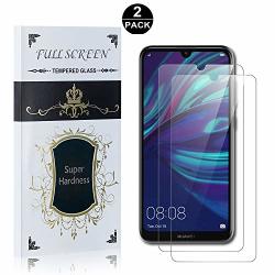 Huawei Y7 2019 Screen Protector Tempered Glass Bear Village Anti-scratch Bubble Free HD Screen Protector Film For Huawei Y7 2019 2 Pack