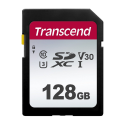 Transcend 300S 128GB Sdxc Class 10 V30 Uhs-i Memory Card