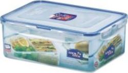 Lock & Lock Rectangle Container With Dividers 2.6 Litres blue