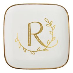 Trinket Jewelry Plate - Letter R