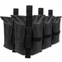 Leader Accessories Heavy Duty Premium 600D 4PCS PACK Canopy Weight Bags Instant Shelters Gazebo Sand Bags For Pop Up Canopy 25LBS PC Upgraded Huge Capacity