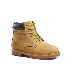 Kingshow 8036 Men's Classical Boots 8 WHEAT8007