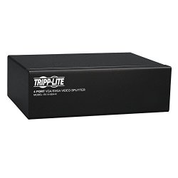 Tripp Lite 4-PORT Vga Splitter With Signal Booster High Resolution Video 350MHZ 2048X1536 HD15 M 4XF B114-004-R