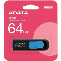 Adata UV128 64GB Retractable USB3.2 Flash Drive