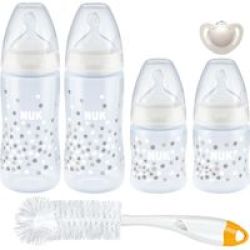 Nuk First Choice+ Temperature CONTROL4 Bottle Starter Pack - Confetti