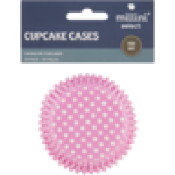 Millini Pink Polkadot Cupcake Cases 50 Piece