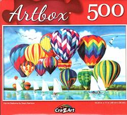 Cra-Z-Art Puzzlebug 500 Pieces Jigsaw Puzzle Colorful Hot Air Balloons Festival 