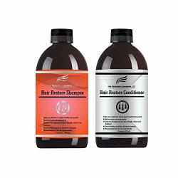 Hair Restoration Laboratories' Hair Restore Hair Loss Shampoo And Conditioner Set. Over 30 Dht Blockers. The Most Effective Daily Use Hair Growth Shampoo And