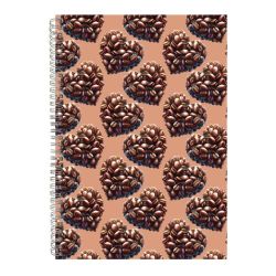 Beans A4 Notebook Spiral And Lined Trendy Coffee Graphic Notepad PRESENT120