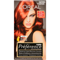 L'Oreal Feria Preference Premium Fade-defying Colour Amber Auburn 1 Application