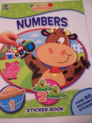 Educational My First Sticker Book Numbers Over 50 Reusable Stickers