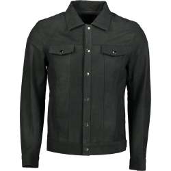 Men's Siciliano Leather Shirt Jacket - - S