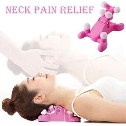 Mwellewm Cervical Pillow Neck And Head Pain Relief Back Massage Traction Device Support Relaxer Tension Headache Relief Trigger Point Therapy Best Hands-free Device Sore